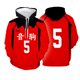 thumbnail image 1 of ¡Anime Japón Haikyu! Disfraz de cosplay Nekoma High School Kozume Kenma Kuroo Tetsurou Sudaderas con capucha 3D UnisexKenma KozumeL Deng Xun unisex, 1 of 2