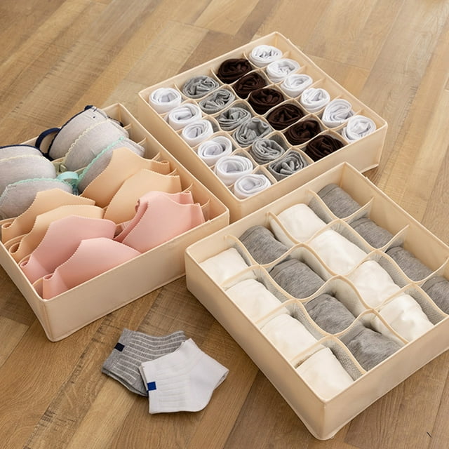 Oxford Cloth Closet Underwear Necktie Socks Bra Storage Box Container Organizer