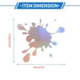thumbnail image 4 of Unique Bargains Reflective Bumper Decal Multicolour Laser Rectangle Water Drop Ink Pattern, 4 of 7