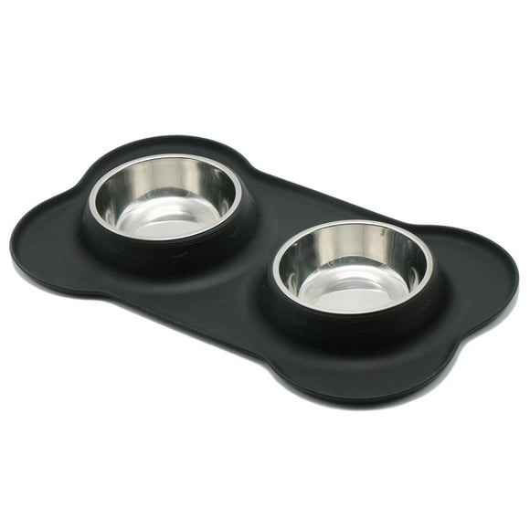 Gohope Stainless Steel Dog Bowls - Metal Dog Bowls are Perfect for all Pets - Sturdy and Durable Single Layer Steel Small