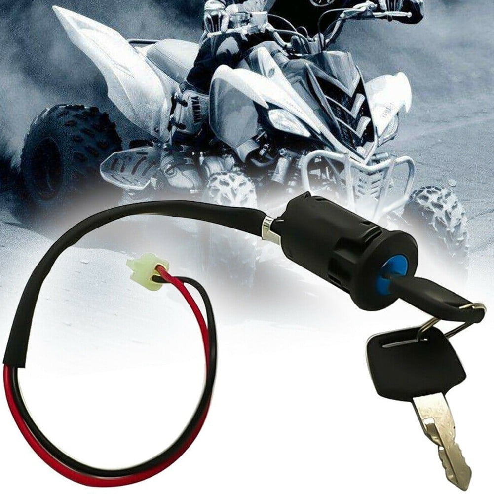 Ignition Key Switch Moped Electric Motorcycle 2 Wire On/Off ATV Dirt Bike