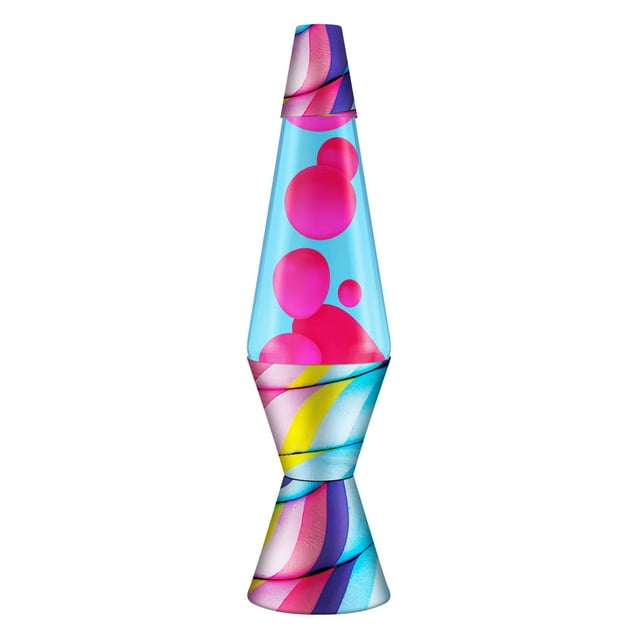 14,5 Po LAVA® Lampe Candy Swirl - Rose/bleu Pâle