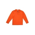 thumbnail image 1 of Men's Adaptive Open Back Full Sleeves Orange T-shirt, 1 of 5