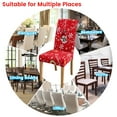 thumbnail image 7 of TOPCHANCES Christmas Chair Back Cover Set of 6, Snowman Slipcovers Kitchen Chair Cap Sets Xmas Decoration for Dinning Room Christmas Banquet Holiday Festival Decor, 7 of 7
