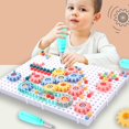 thumbnail image 1 of Electric Drill Screw Combination Nut DIY Building Block Disassembly Puzzle Suitcase Educational Children's Family Toys heqiyong LED, 1 of 2