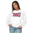 thumbnail image 4 of Chula and Sassy Cute Proud Dominicana Women Crewneck Sweatshirt Brisco Brands S, 4 of 5
