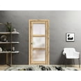 thumbnail image 3 of Sliding French Pocket Door 28 x 80 inches | Lucia 2552 Oak | Kit Trims Rail Hardware | Solid Wood Interior Bedroom Sturdy Doors, 3 of 6