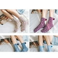 thumbnail image 4 of 4 Paires de Chaussettes pour Femmes Chaussettes Souples et Chaudes pour Femmes, 4 of 10