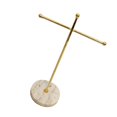 thumbnail image 3 of 1 Pc Jewelries Rack Cross-shaped Marble Base Iron Jewelries Organizer Earrings Holder Display Stand For Craft Show, 3 of 3