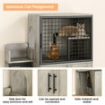 thumbnail image 6 of Faitaliicy Hidden Cat Litter Box Enclosure With Above Cat Cage Modern Villa Cat Cabinet Double Layer Cat Litter Hidden Furniture With Ladder And Platform Cat Washroom Indoor Cat House, 6 of 8