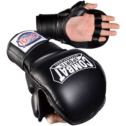 MMA Safety Sparring Gloves in Genuine Leather Quality Free Shipping No Tax 