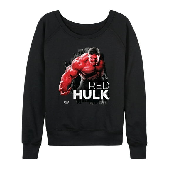 Marvel - Red Hulk - Women's French Terry Long Sleeve Shirt