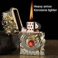 thumbnail image 2 of Briquet en Paraffine Embossé Vintage pour Camping, 2 of 5