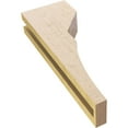 thumbnail image 6 of 3"W x 6"D x 18"H Thin Monterey Rough Cedar Woodgrain TimberThane Corbel, Primed Tan, 6 of 6