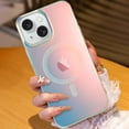 thumbnail image 5 of Designed for iPhone 15 Case [Compatible with Magsafe] [Fluorescent Iridescent Color] Slim Shockproof Translucent Matte Protective Phone Case for Women Girls 6.1 Inch 2023, 5 of 16