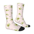 thumbnail image 2 of Goofa Avocado Doing Sport Yoga Printed Men's Crew Socks, Soft Durable Breathable Moisture-Wicking with Odor Control Cotton socks, 2 of 9