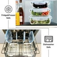 thumbnail image 4 of Glass Food Storage Containers Set, Large Size Glass Containers with Lids, BPA-free Locking lids, 100% Leak Proof Glass Meal Prep Containers, Freezer to Oven Safe (2 Pack of 52oz), 4 of 4