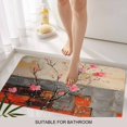 thumbnail image 6 of Plum Blossom Doormat Outdoor Entrance 20"x31.5", Retro Flowers Country Nostalgic Absorb Moisture Dirt Door Mats, Non-Slip Rubber Backing Floor Mats Indoor, Low-Profile Front Door Rugs, 6 of 9