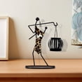 thumbnail image 4 of veasfak Candlestick Sculpture Centerpiece Abstract Character for Dining Table Decoration Leopard print A, 4 of 9