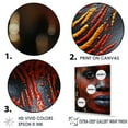 thumbnail image 2 of Designart "Tattooed Masai Woman Of Africa" African Tribal Picture Framed Wall Art Living Room, 2 of 5