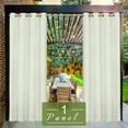 thumbnail image 2 of Pro Space 50" x 120" Indoor/Outdoor Curtains Grommet Curtain (1 panel - Ivory), 2 of 7