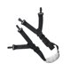 thumbnail image 2 of EeaseMX Correa de tela mandibular para casco de seguridad de alta resistencia, ajustable, de peso ligero (negro y mentonera negro o blanco al azar), 2 of 7