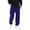 Purple, variant on Men Sweatpants Solid Open Bottom Athletic Pantss With Drawstring Casual Pull On Sport Pants With Pocket Black L