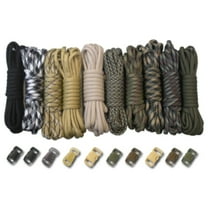 Paracord Planet 550lb Type III Paracord Combo Crafting Kits with Buckles