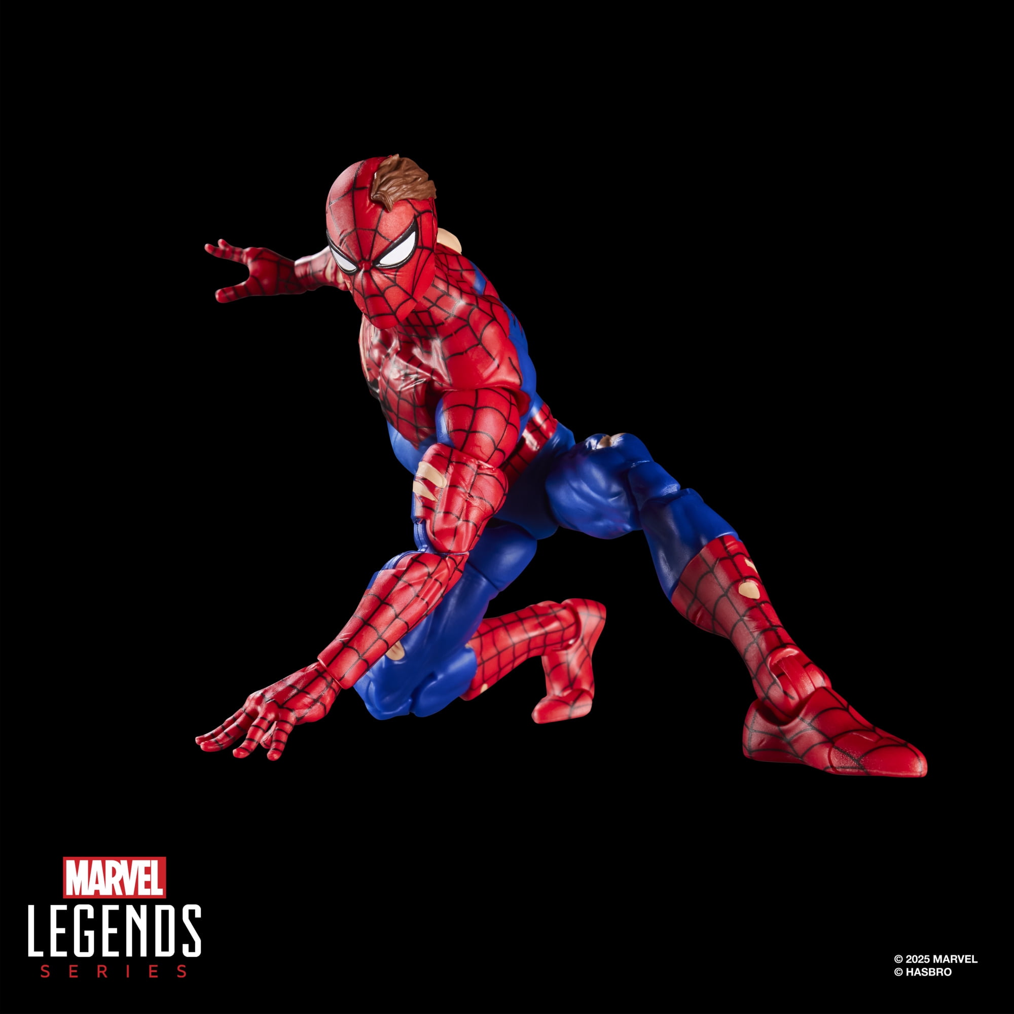 Marvel Legends Series Magic: The Gathering Battle-Damaged Spider-Man, 6" Action Figure Plus Exclusive Foil Trading Card