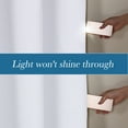 thumbnail image 4 of PrimeBeau Blackout Curtains Faux Linen Grommet Drapes, 52 x 108 Inch, White, 4 of 7