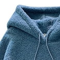 thumbnail image 5 of Hoodies for Women Long Sleeve Pullover Hoodie Sweatshirt Oversized Sweatshirt for Women Blue Hoodies Cute Winter Outfits for Women Women's Clothes, 5 of 5