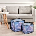 thumbnail image 6 of Home Organizer Foldable Fabric Storage Bin With Handle Mountain and Cloud, 6 of 7
