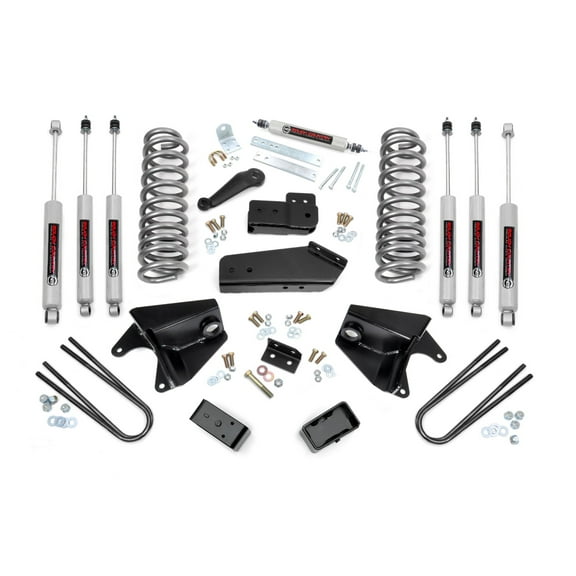 Rough Country 4" Lift Kit for 1980-1996 Ford Bronco 4WD | Quad Shocks - 465B33