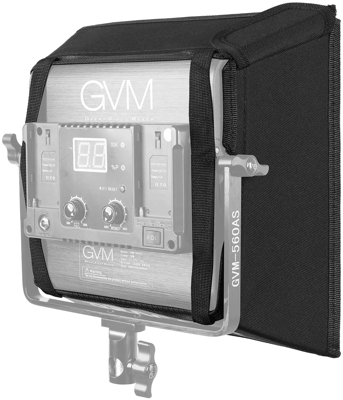 GVM LED Lighting Softbox with Grid Beehive for GVM 800D/560AS 