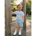 thumbnail image 3 of BemeyourBBs Toddler Baby Boys Summer Clothes Baseball Outfits Ice Cream Baseball Print Short Sleeve T-Shirts Elastic Waist Shorts Set 2Pcs Infant Boy Clothes, 3 of 9