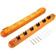 thumbnail image 1 of Cue Pool Rack, 6 Hole Billiard Cue Holder Six Plastic Cilps Billiards Cue Mount, for Billiard Club Home Sticks Holder Organizer Billiards Pool Wall Holder, 1 of 7