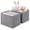 Gray, variant on Pinksheep Collapsible Storage Cubes,13" Fabric Storage Bins,Foldable Cube Closet Organizer Basket Bin,Beige,2 Pack