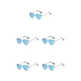 thumbnail image 2 of mmirethe Eyes In Style With Heart Shaped Mulitple Colours Sun Glasses silver frame skyblue 5Set, 2 of 6