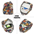thumbnail image 5 of FORMRS Mini Backpack Purse for Women Travel Daypack Casual Shoulder Bag, Bright Colorful Flowers Pattern, 5 of 7