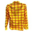 thumbnail image 6 of Woody Striped Shirt Adult Toy Story Movie Costume Button Down Up Sheriff Cowboy, 6 of 6