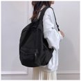 thumbnail image 4 of KKLDOGS Washed Canvas Casual Backpack, Soft Lightweight Daily Daypack, Large Capacity Travel Rucksack With Front Pocket, Simple Multipurpose Shoulder Bag, 4 of 5