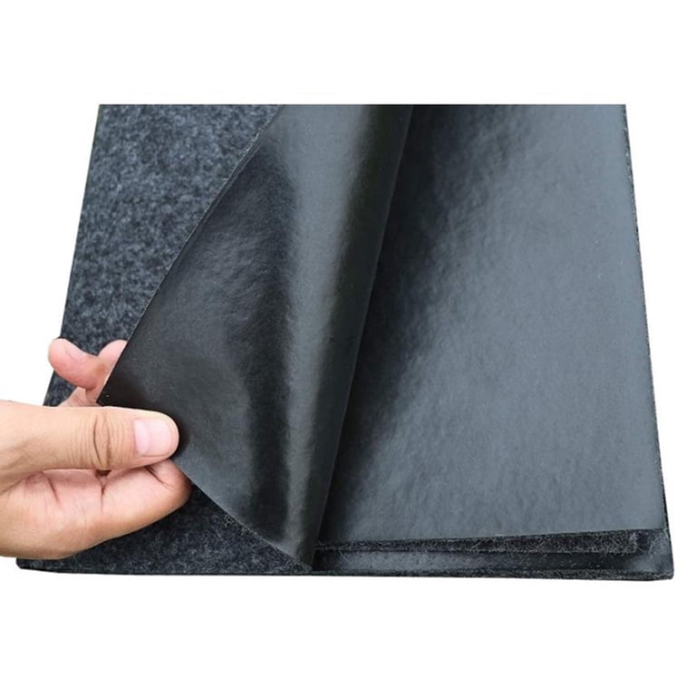 Under Sink Mat - 36"x30" Absorbent Felt With Waterproof Backing, Cabinet & Kitchen Tray Drip Protector (Charcoal)