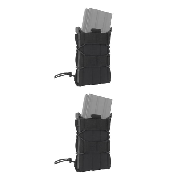 Eigraketly WOSPORT, Clips de liberación rápida, bolsa de soporte, almacenamiento de entrenamiento de tiro, bolsas de transporte, equipo de Negro 2piezas