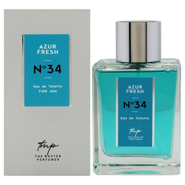Azur Fresh N34 de The Master Perfumer para hombres - Spray EDT de 3,4 oz