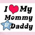 thumbnail image 2 of CafePress - I Love My Mommy And Daddy Infant Creeper - Baby Light Bodysuit, Size Newborn - 24 Months, 2 of 4