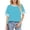 Sky Blue, variant on GIPQJK Tshirts for Women Striped Short Sleeve Crew Neck Loose Tops Casual Trendy Basic Color Block Clothes,Royal Blue 2XL
