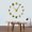 Gold,27inch, variant on Halloween Party Horror DIY Giant Wall Clocks Vintage Macabre Frameless Big Needle Clock Wall Watch Halloween Treats Decoration(Gold,27inch)