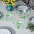 thumbnail image 3 of PLASTICPRO Plastic Bowls with Lids Combo Set Disposable Containers with Lids, 2 Pack, 3 of 9