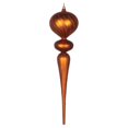 thumbnail image 1 of Vickerman MT195488 25 in. Copper Matte Glitter Finial Ornament, 1 of 1