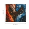 thumbnail image 3 of Xecao Red And Blue Fire Dragon F patten Tapestry 60x51 Inches Wall Hanging Poster Tapestry for Living Room Bedroom Home Decor, 3 of 6